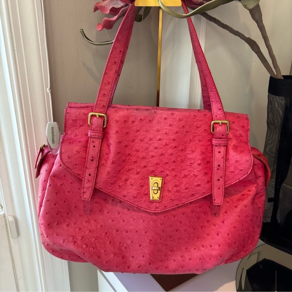 Marc Jacobs Pink Ostrich Leather Shoulder Bag - Picture 2 of 10